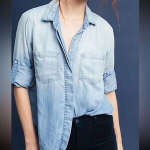 Cloth & Stone Light Blue Button Down Shirt